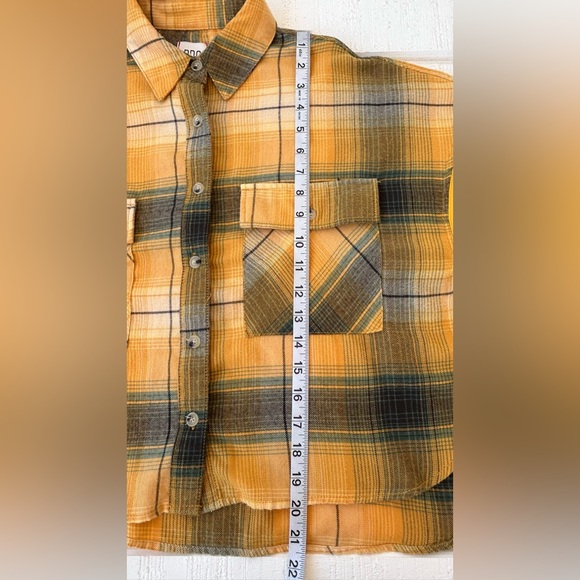 BDG by Urban Outfitters Sporty Caleb Flannel/Waffle‎ Knit Shirt Size XS - Picture 10 of 13